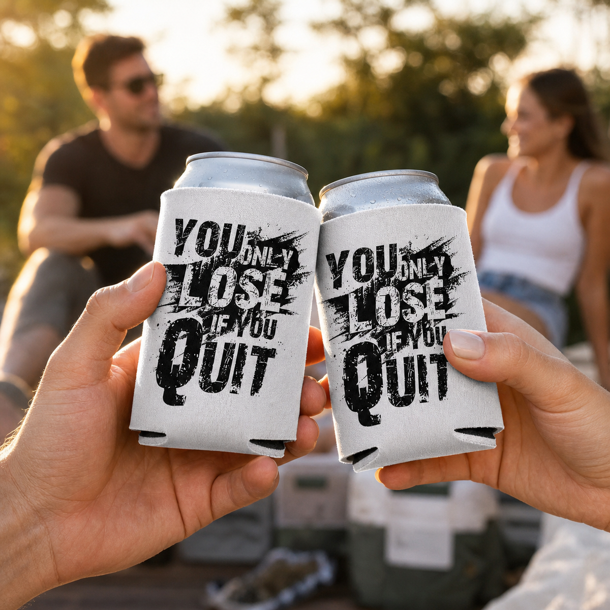 You Only Lose If You Quit - Can Cooler 6-Pack
