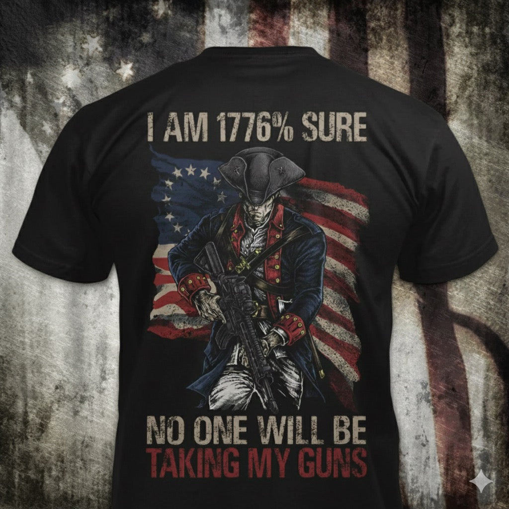1776% Sure distressed graphic men's T-shirt from Reborn XII