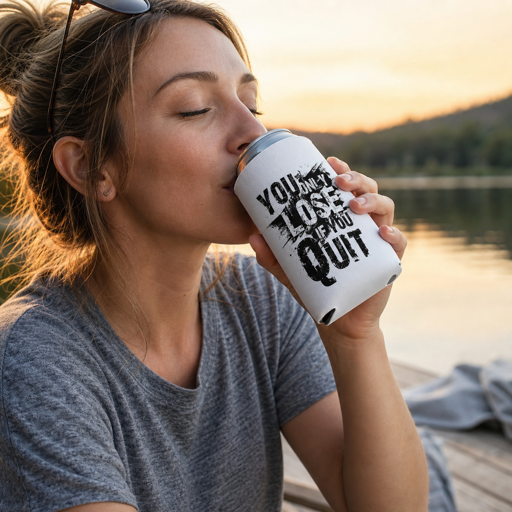 You Only Lose If You Quit - Can Cooler 6-Pack