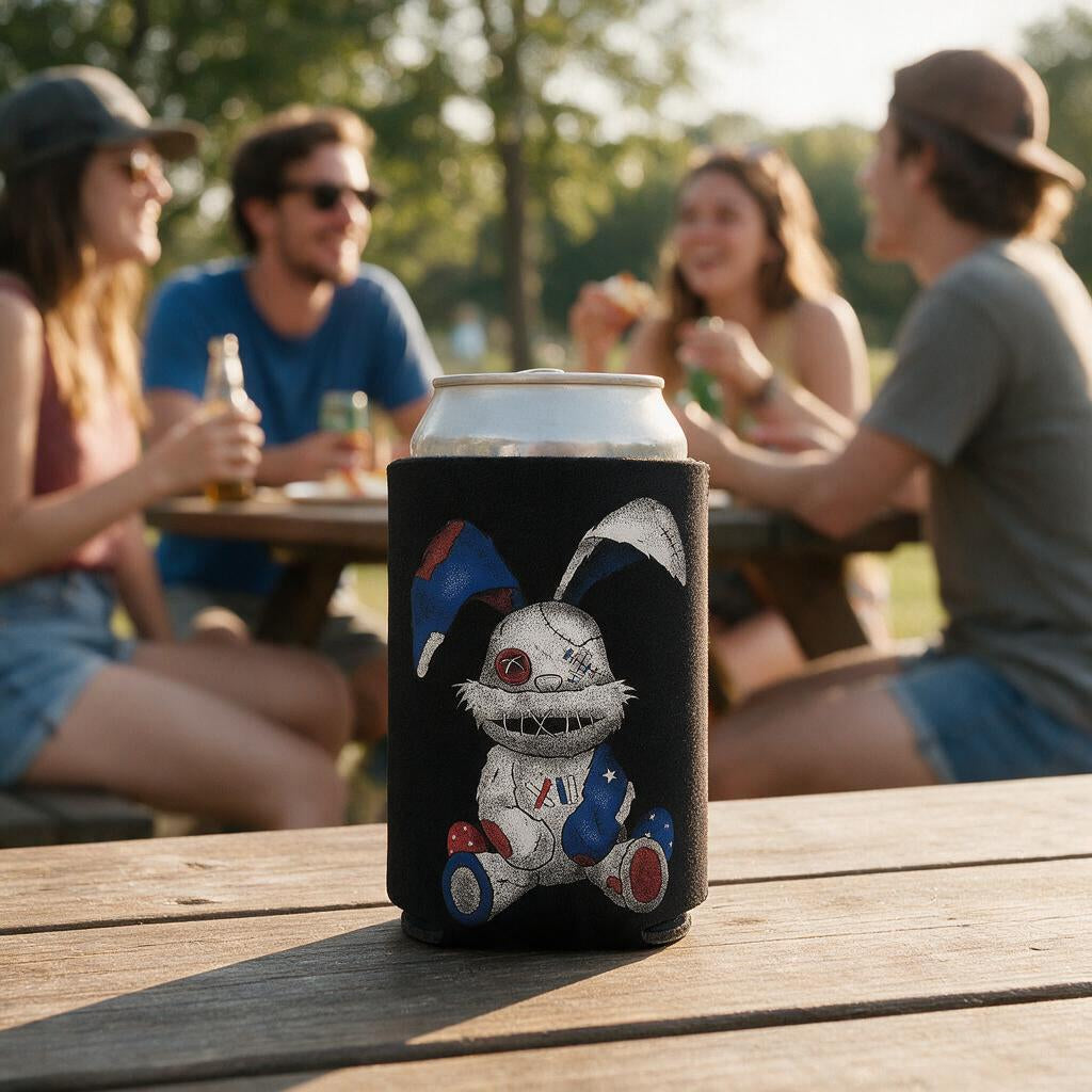 Stitched Bunny - Can Cooler 6-Pack