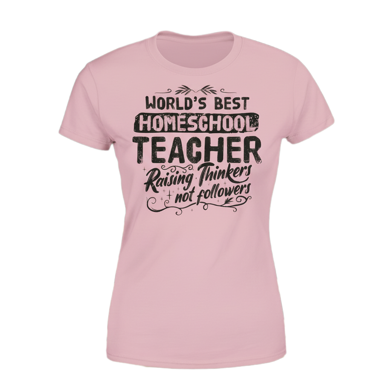 Homeschool Teacher distressed graphic women's T-shirt - view 5 - Reborn XII