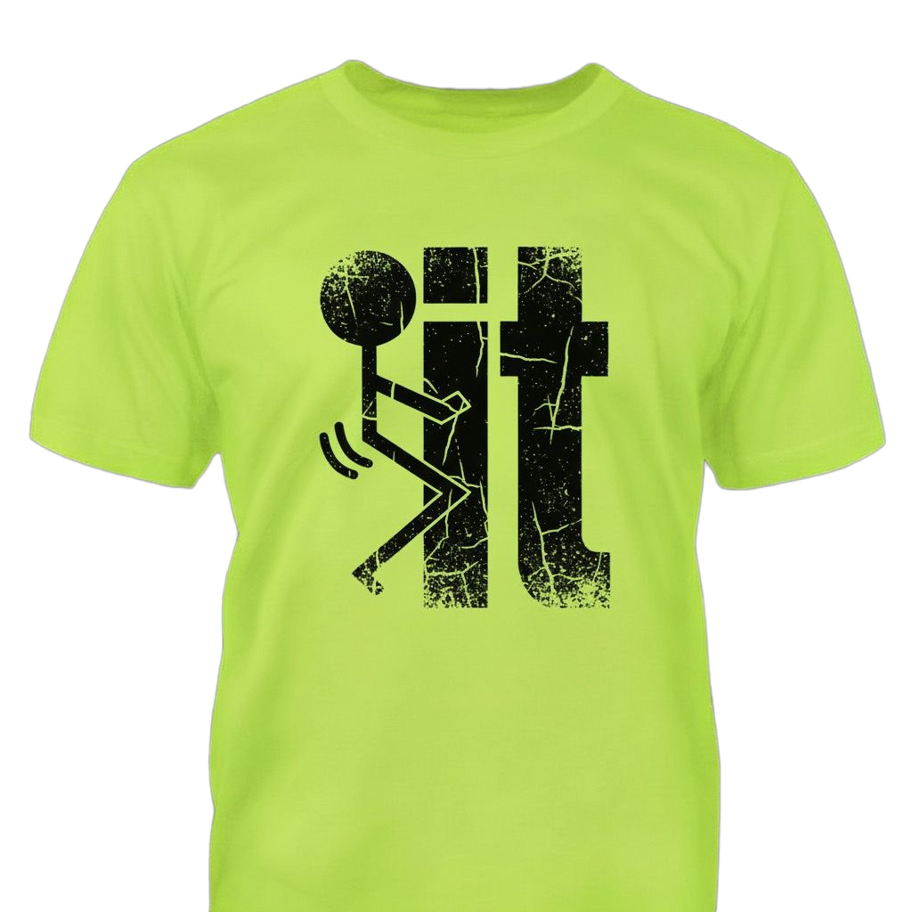 F It distressed graphic hi-vis safety T-shirt - view 5 - Reborn XII