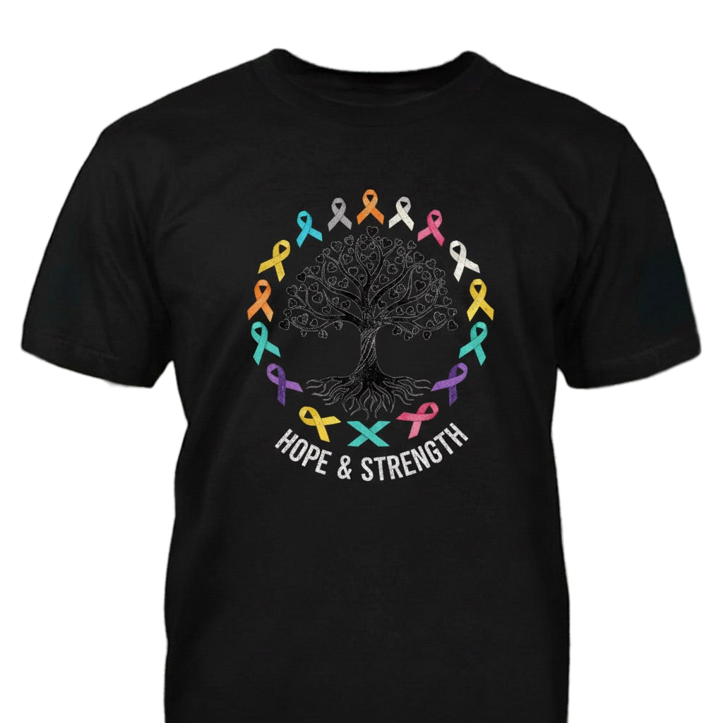 Hope And Strength distressed graphic men's T-shirt - view 11 - Reborn XII