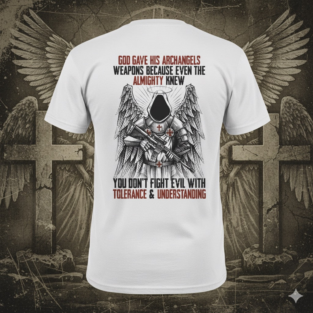 Archangels distressed graphic men's T-shirt from Reborn XII