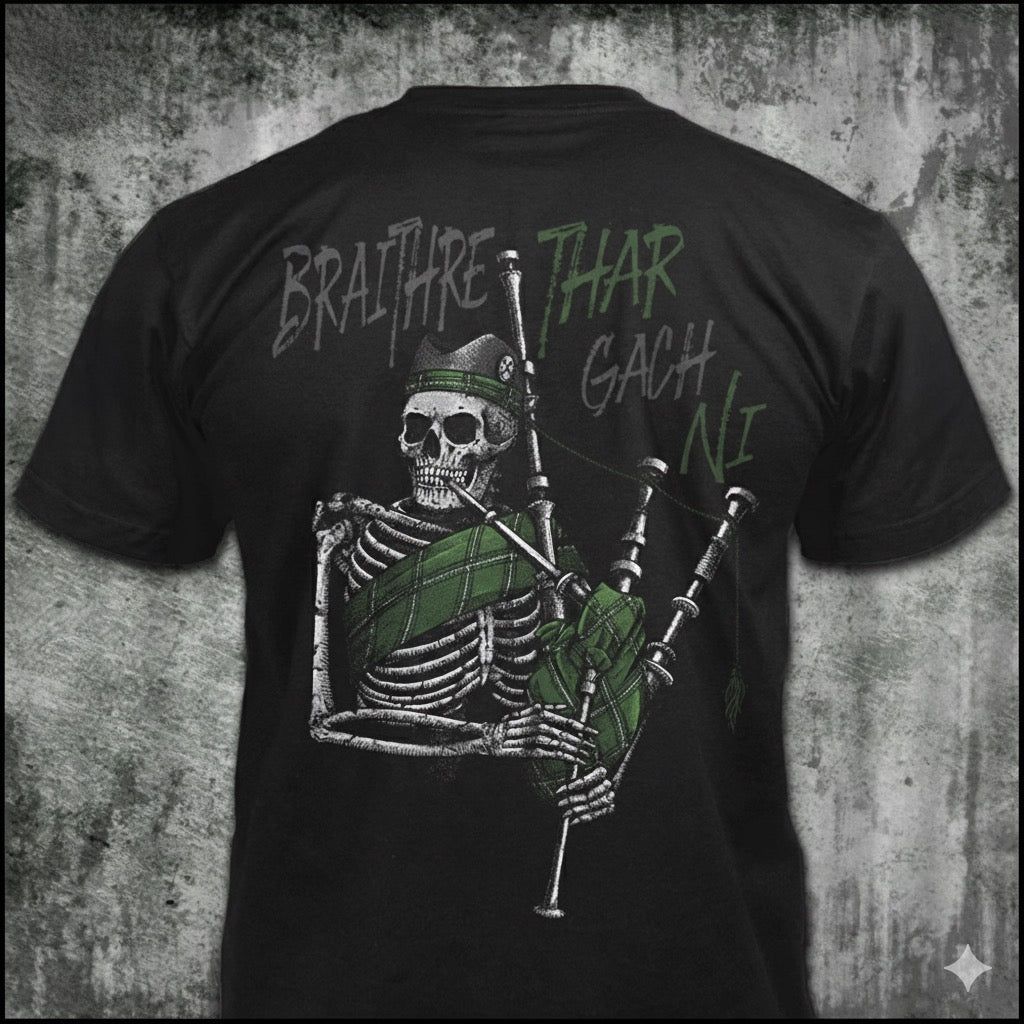 Braithre Thar Gach Ni distressed graphic men's T-shirt from Reborn XII