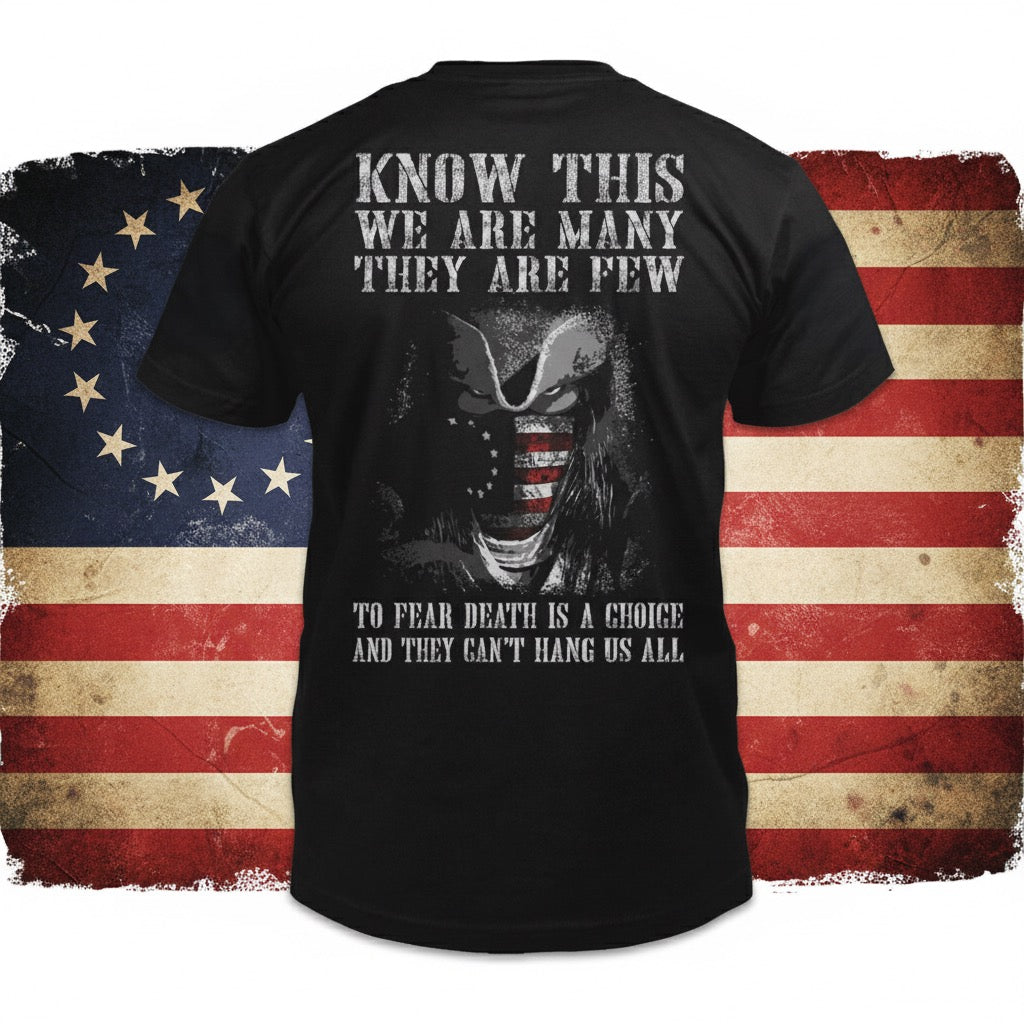 Can't Hang Us All distressed graphic men's T-shirt from Reborn XII
