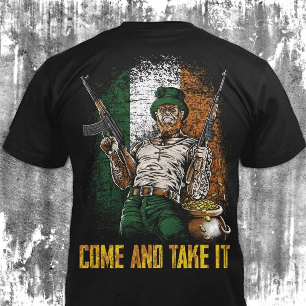 Come And Take It distressed graphic men's T-shirt from Reborn XII