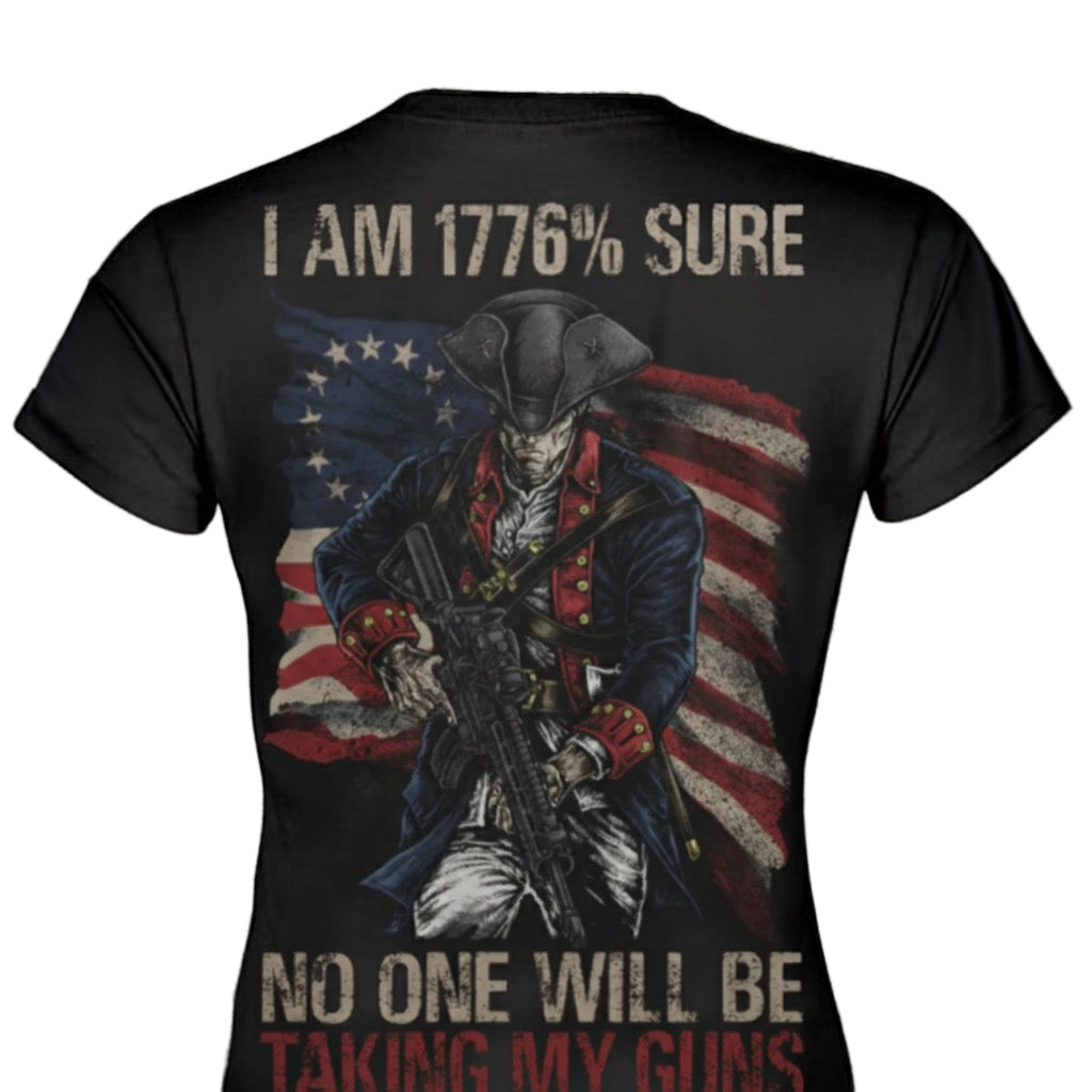 1776% Sure distressed graphic women's T-shirt - view 3 - Reborn XII