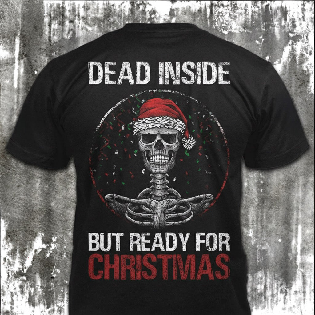 Dead Inside distressed graphic men's T-shirt from Reborn XII