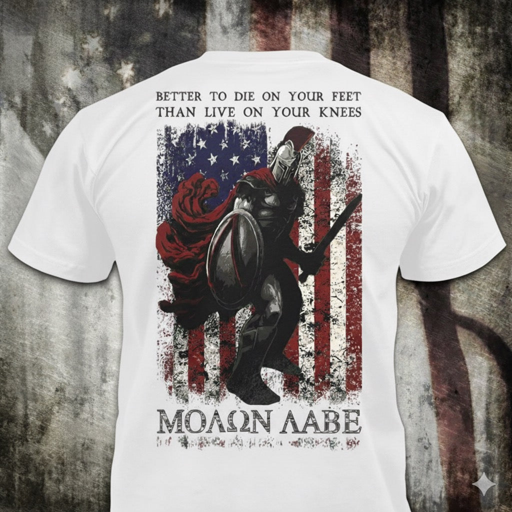 Die On Your Feet distressed graphic men's T-shirt from Reborn XII
