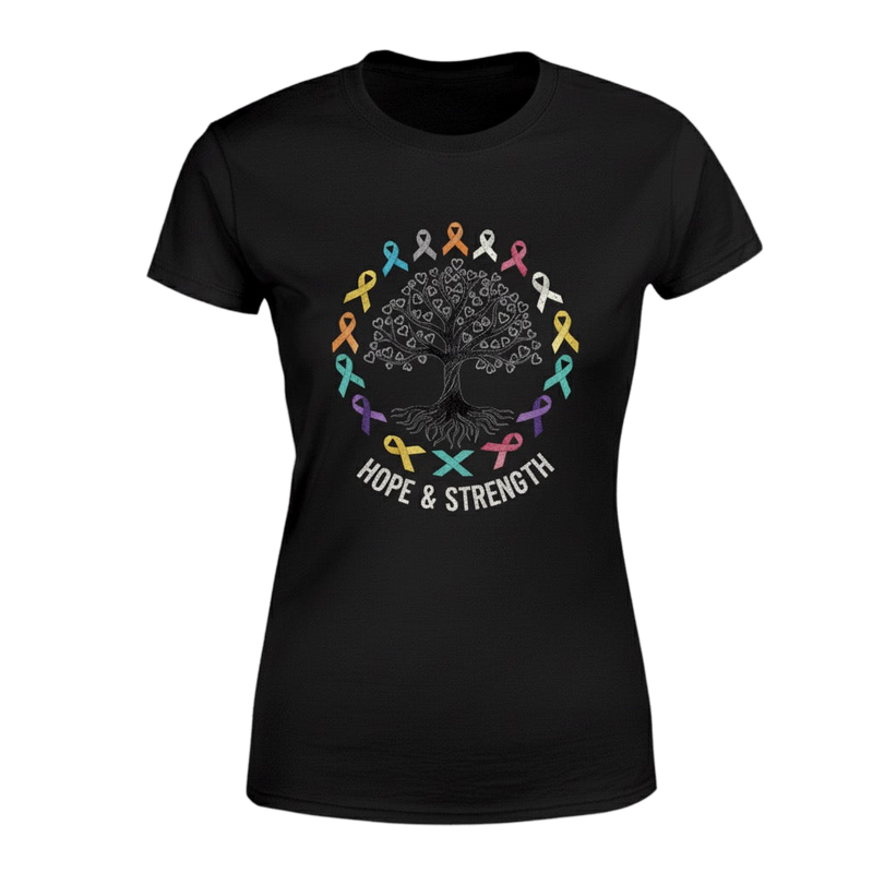 Hope And Strength distressed graphic women's T-shirt - view 5 - Reborn XII