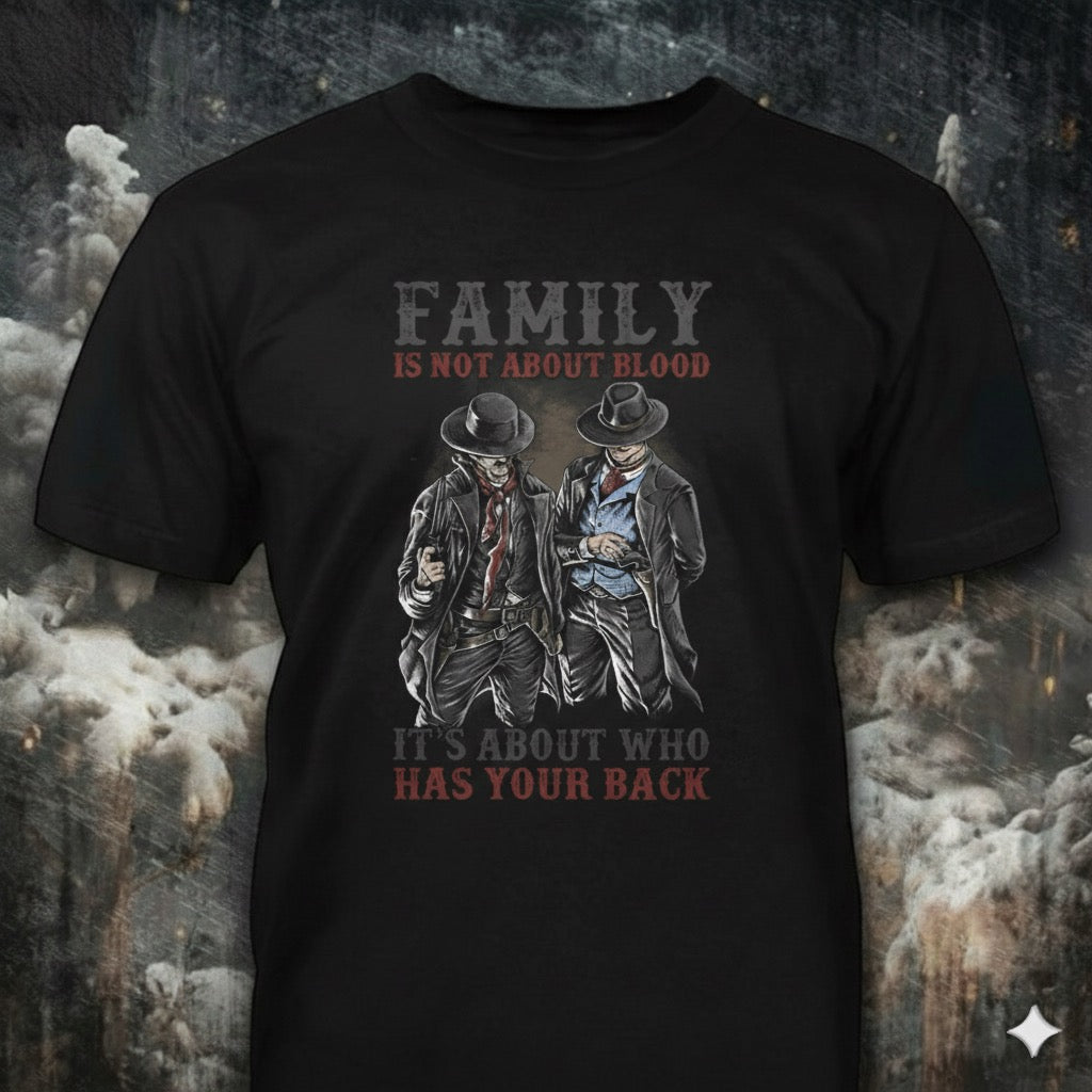Family distressed graphic men's T-shirt from Reborn XII