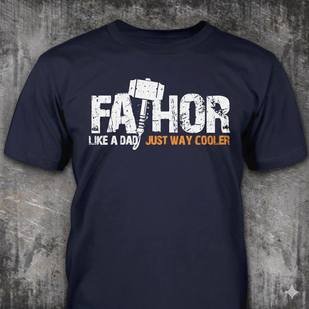 Fathor distressed graphic men's T-shirt from Reborn XII