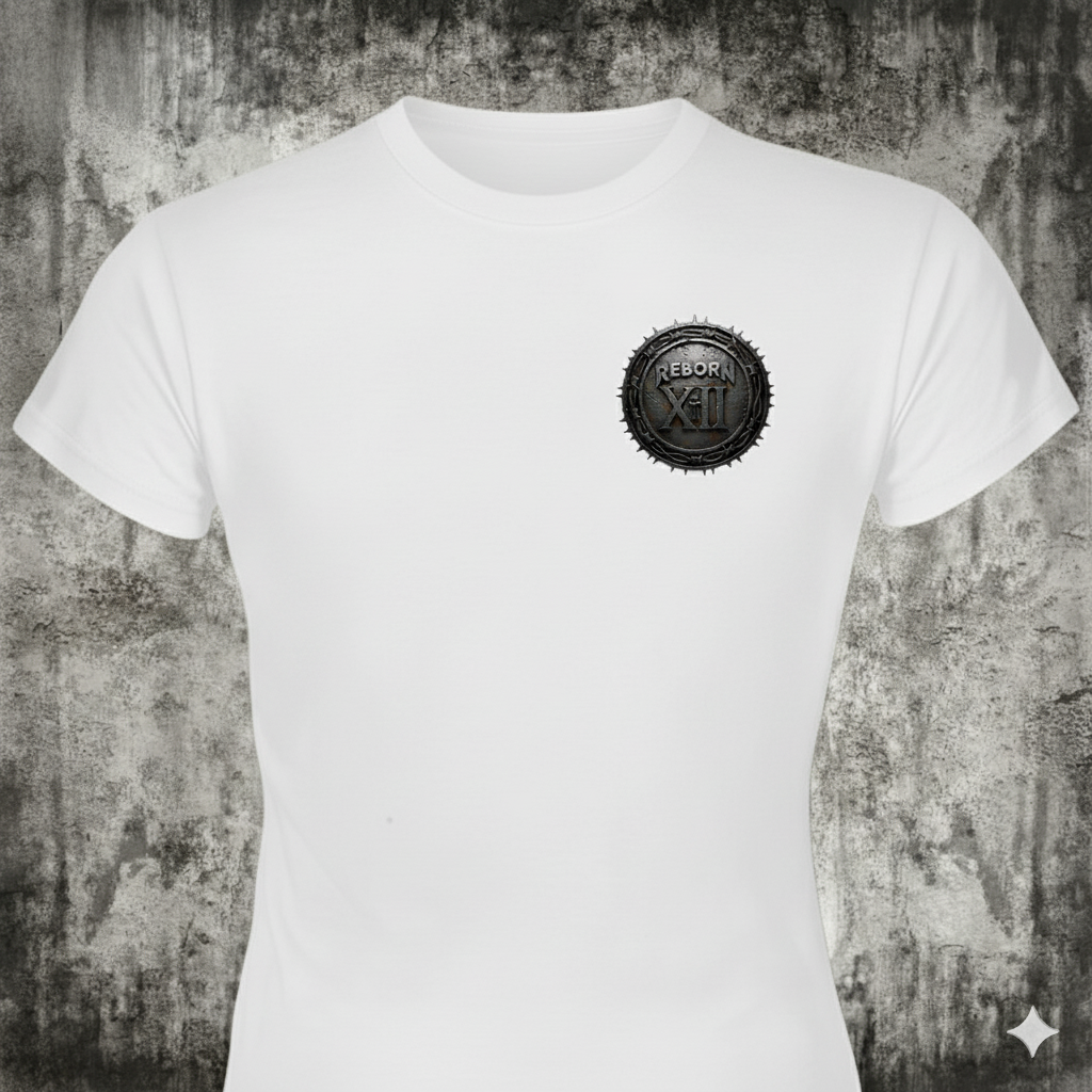 Faith Over Fear distressed graphic women's T-shirt in black - view 3 - Reborn XII