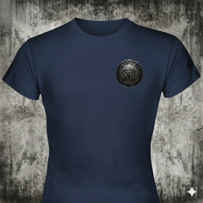 Distressed graphic women's T-shirt - Reborn XII