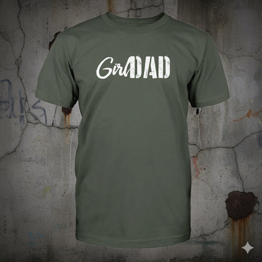 Girl Dad - Her First Love distressed graphic men's T-shirt - view 2 - Reborn XII