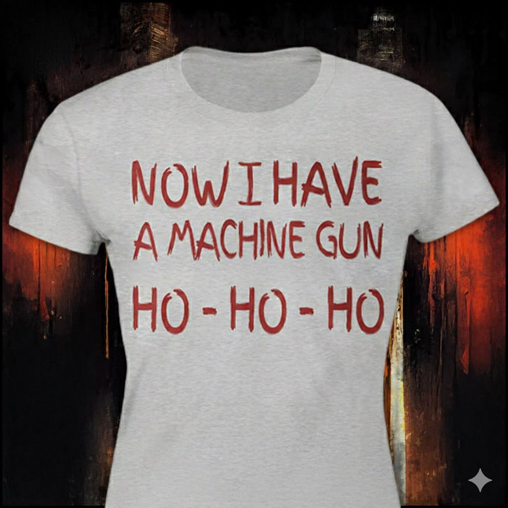 Ho-Ho-Ho distressed graphic women's T-shirt from Reborn XII