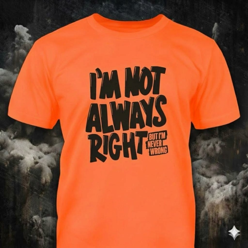 I'm Never Wrong - Hi Vis