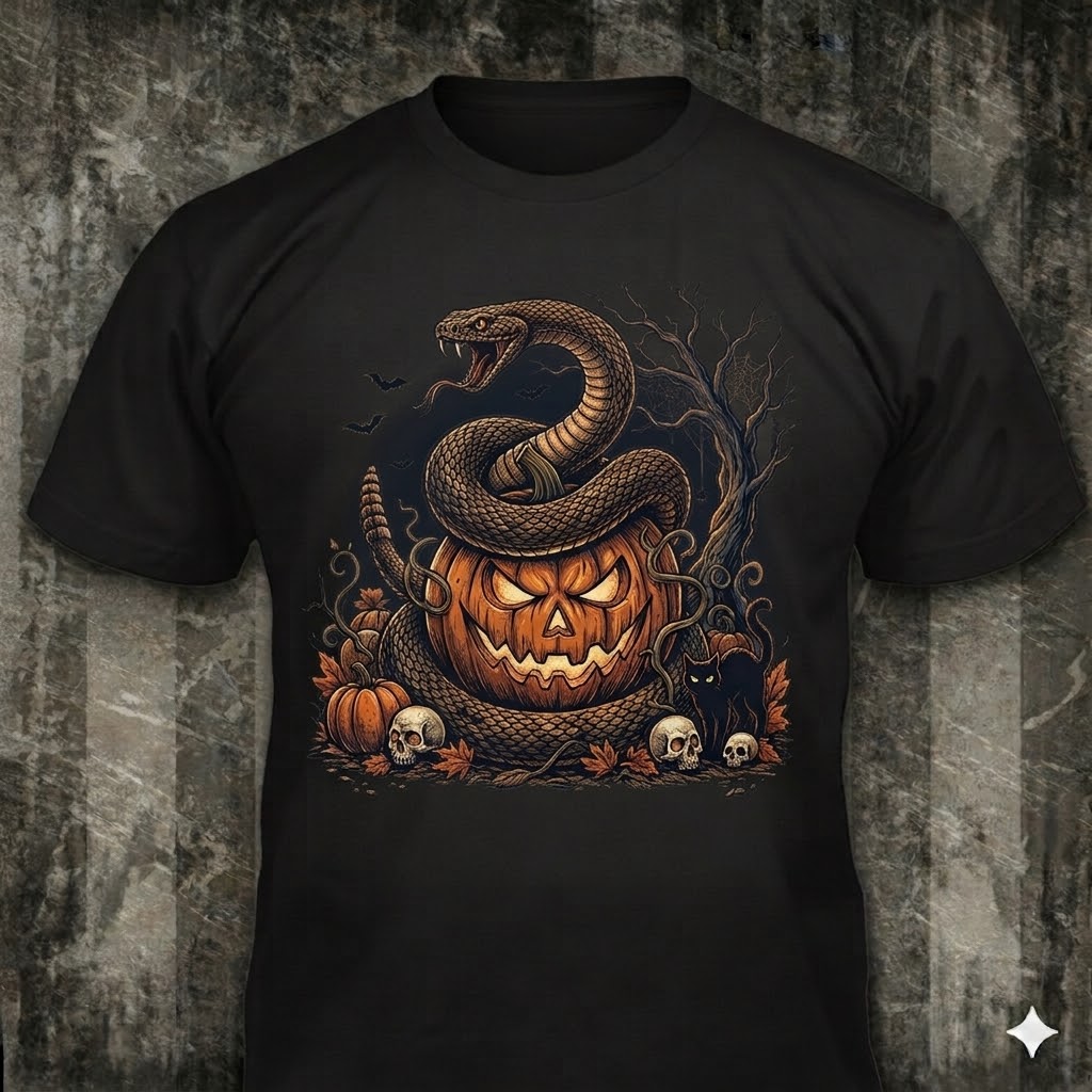 Don't Tread On Halloween distressed graphic men's T-shirt in black — patriotic Halloween graphic — Reborn XII