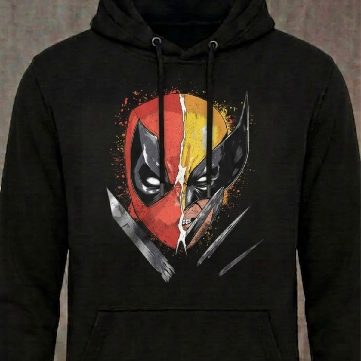 Mercenary Mutant distressed graphic unisex hoodie in black — bold humorous graphic — Reborn XII