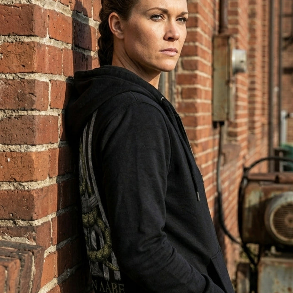 Gadsden Snake distressed graphic unisex hoodie - view 6 - Reborn XII