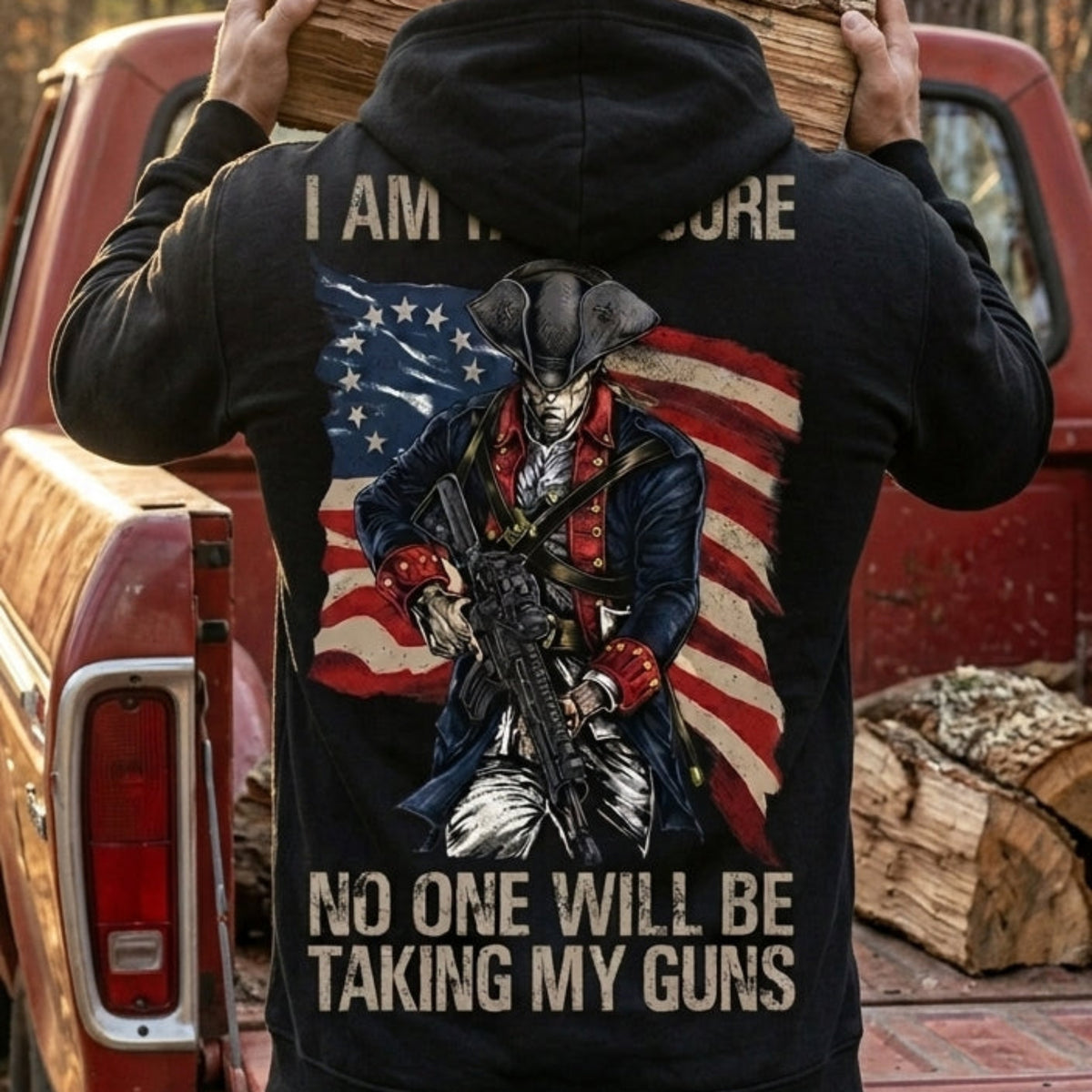 1776% Sure distressed graphic unisex hoodie - view 4 - Reborn XII