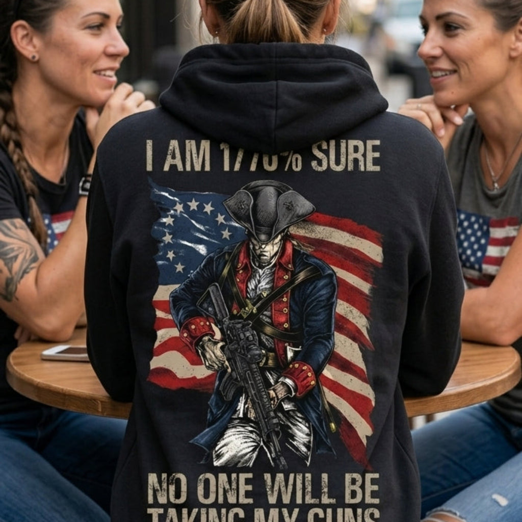 1776% Sure distressed graphic unisex hoodie - view 5 - Reborn XII