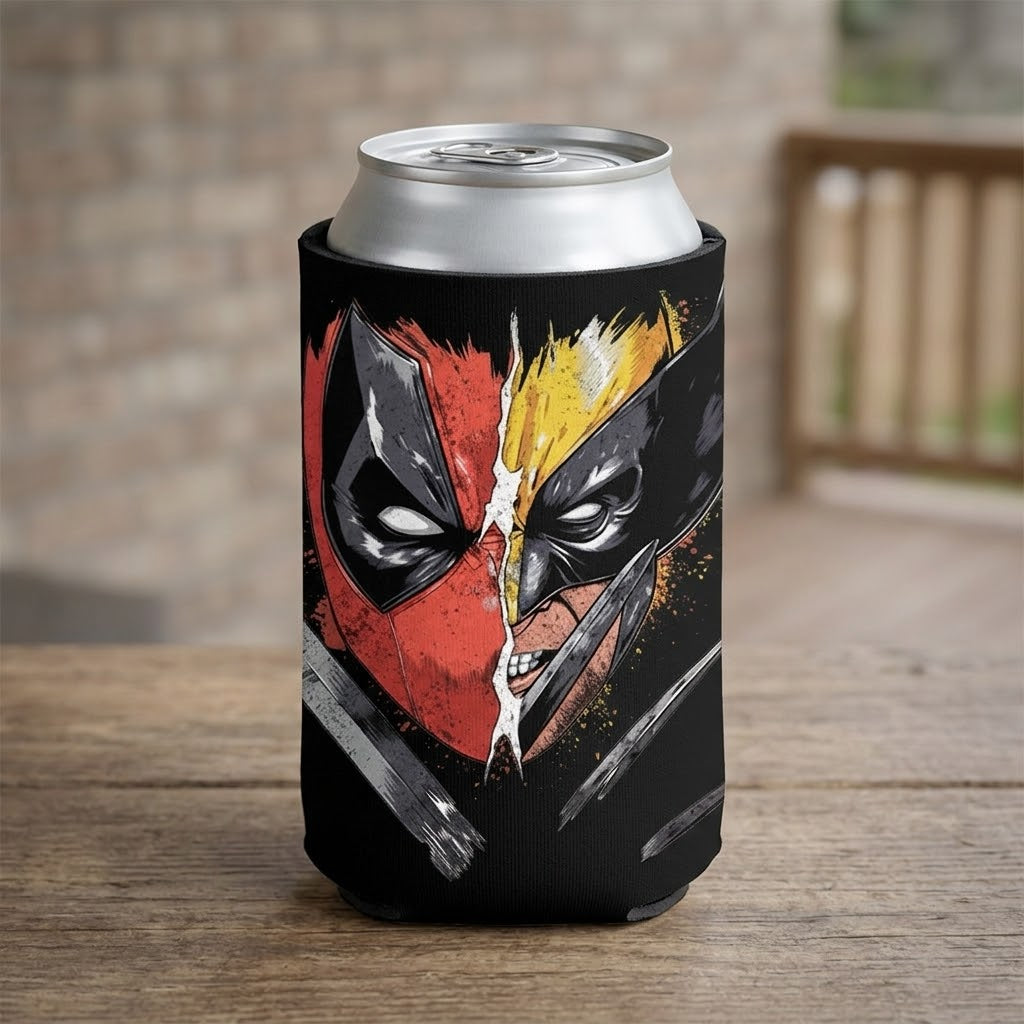 Mercenary Mutant - Can Cooler 6-Pack — foam can cooler with drinking-humor graphic — Reborn XII