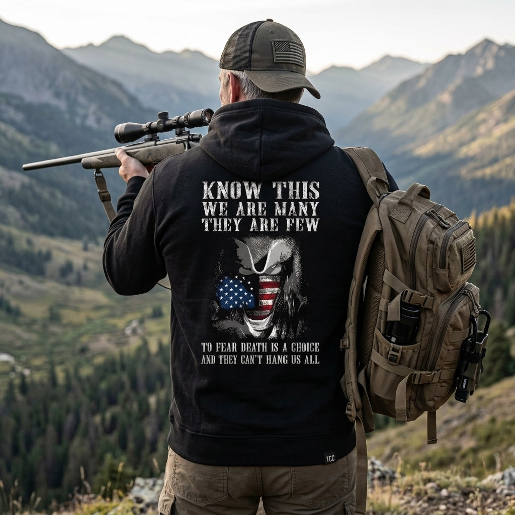 Can't Hang Us All distressed graphic unisex hoodie - view 2 - Reborn XII