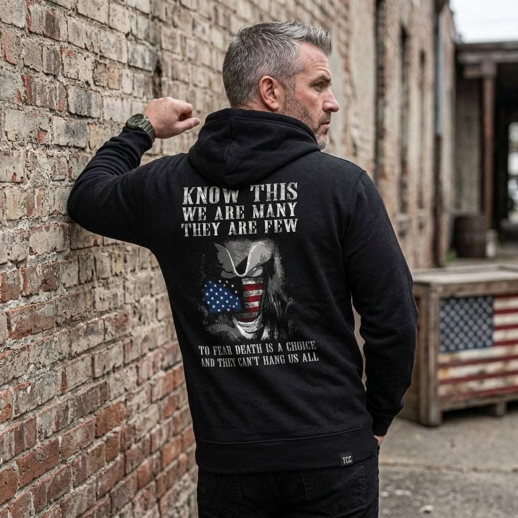 Can't Hang Us All distressed graphic unisex hoodie - view 5 - Reborn XII