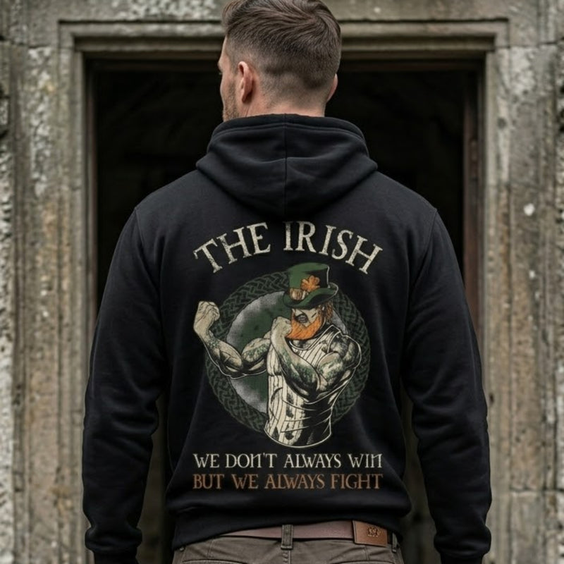 Fighting Irish distressed graphic unisex hoodie - view 4 - Reborn XII