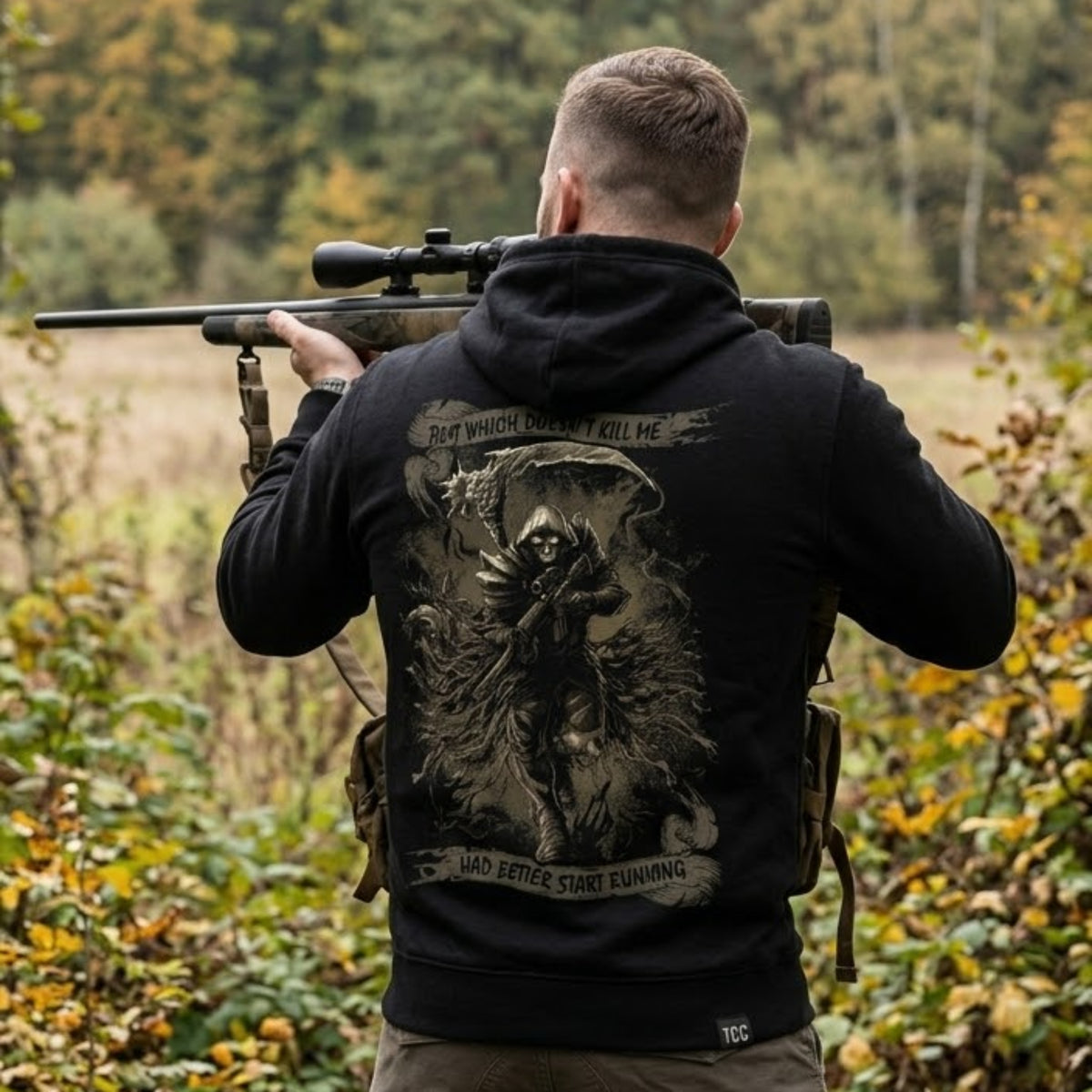 Fear The Reaper distressed graphic unisex hoodie - view 2 - Reborn XII
