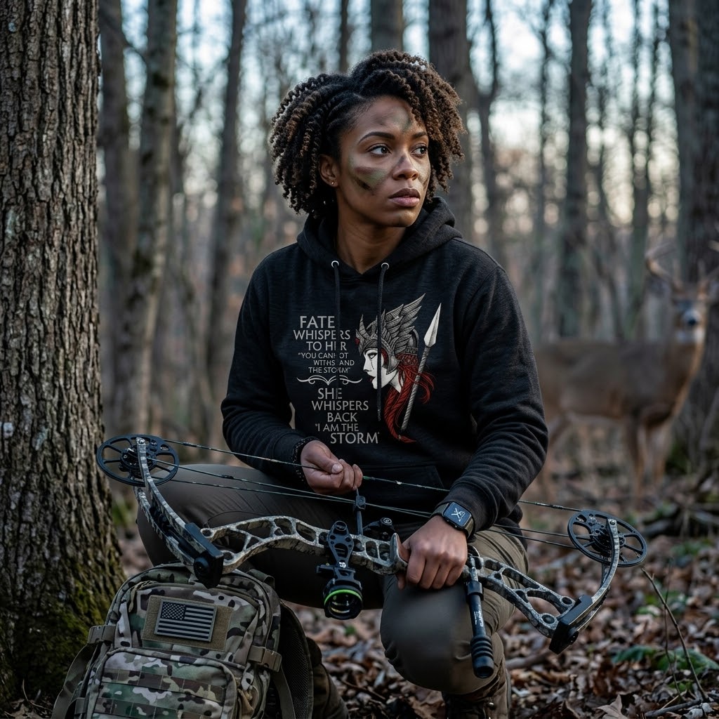 I Am The Storm distressed graphic unisex hoodie - view 3 - Reborn XII