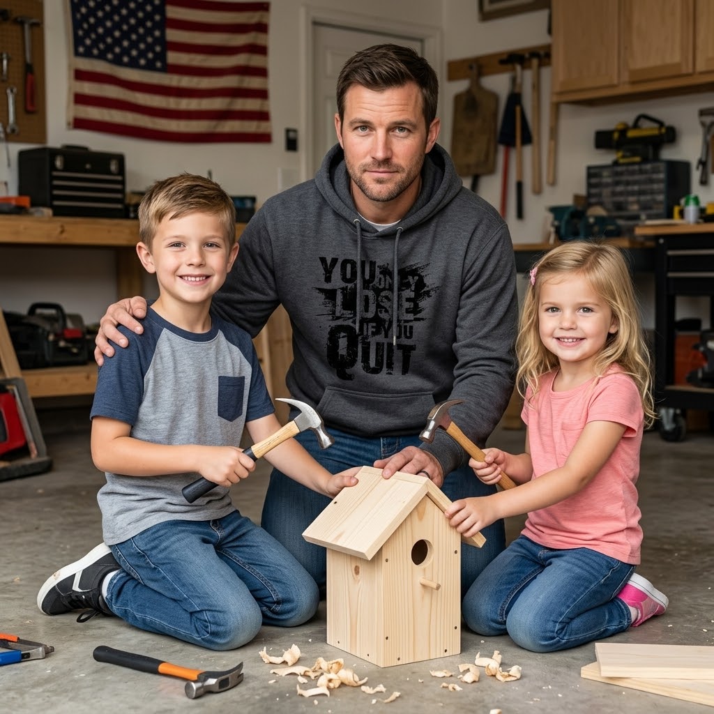 You Only Lose If You Quit distressed graphic unisex hoodie - view 6 - Reborn XII