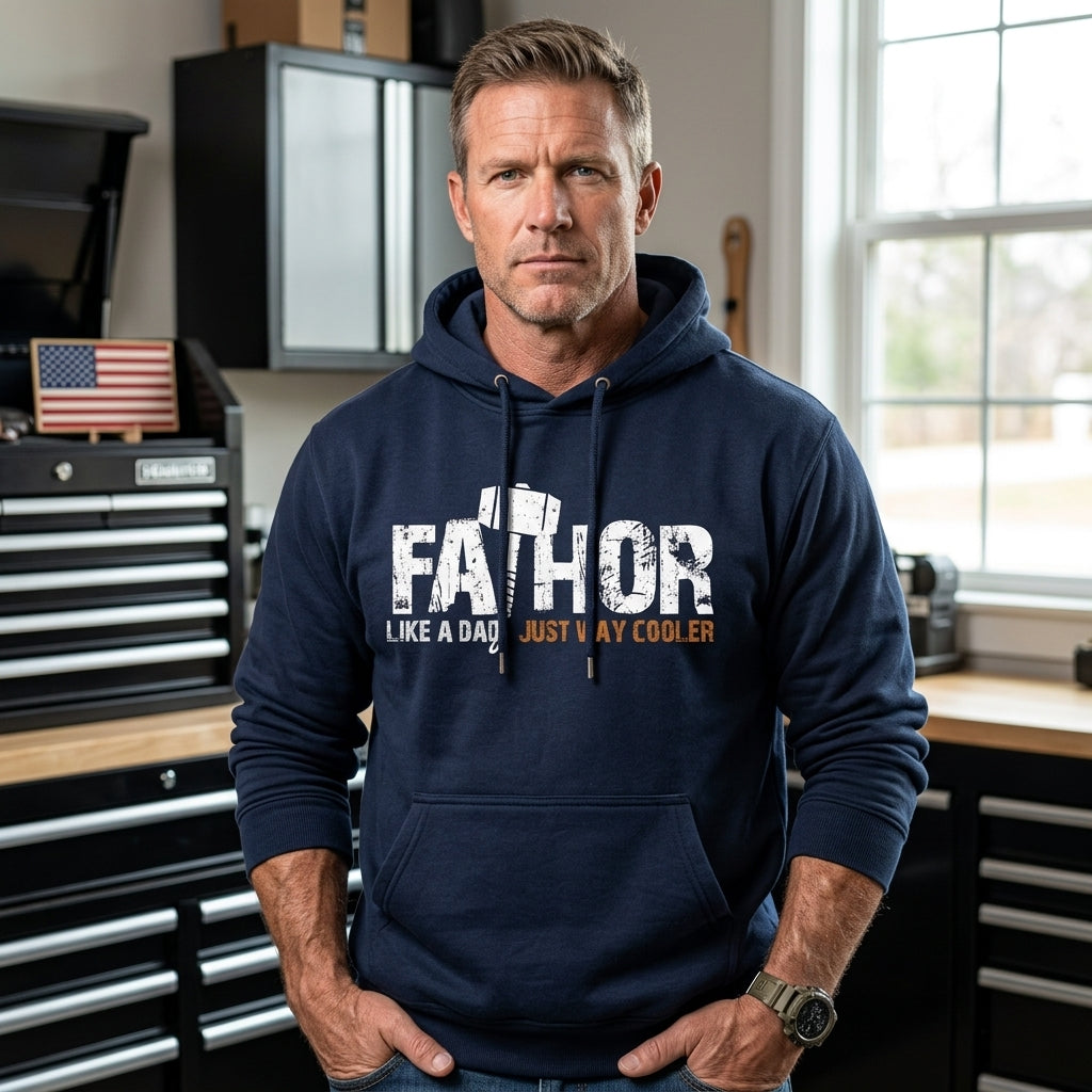 Fathor distressed graphic unisex hoodie - view 7 - Reborn XII