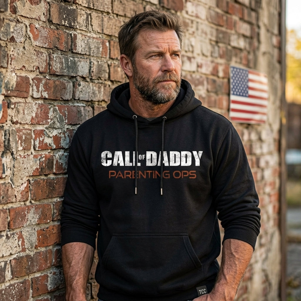 Call Of Daddy distressed graphic unisex hoodie - view 5 - Reborn XII