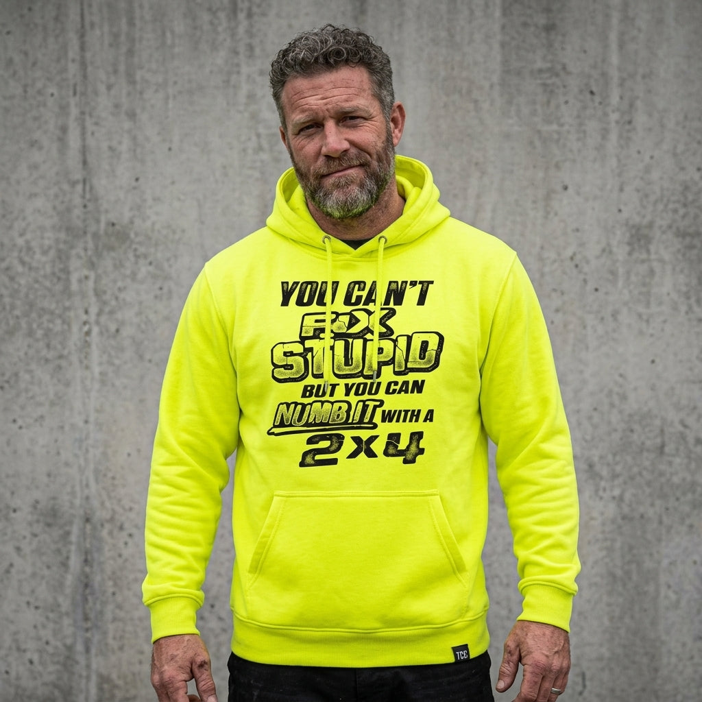 You Can't Fix Stupid distressed graphic unisex hoodie - view 6 - Reborn XII