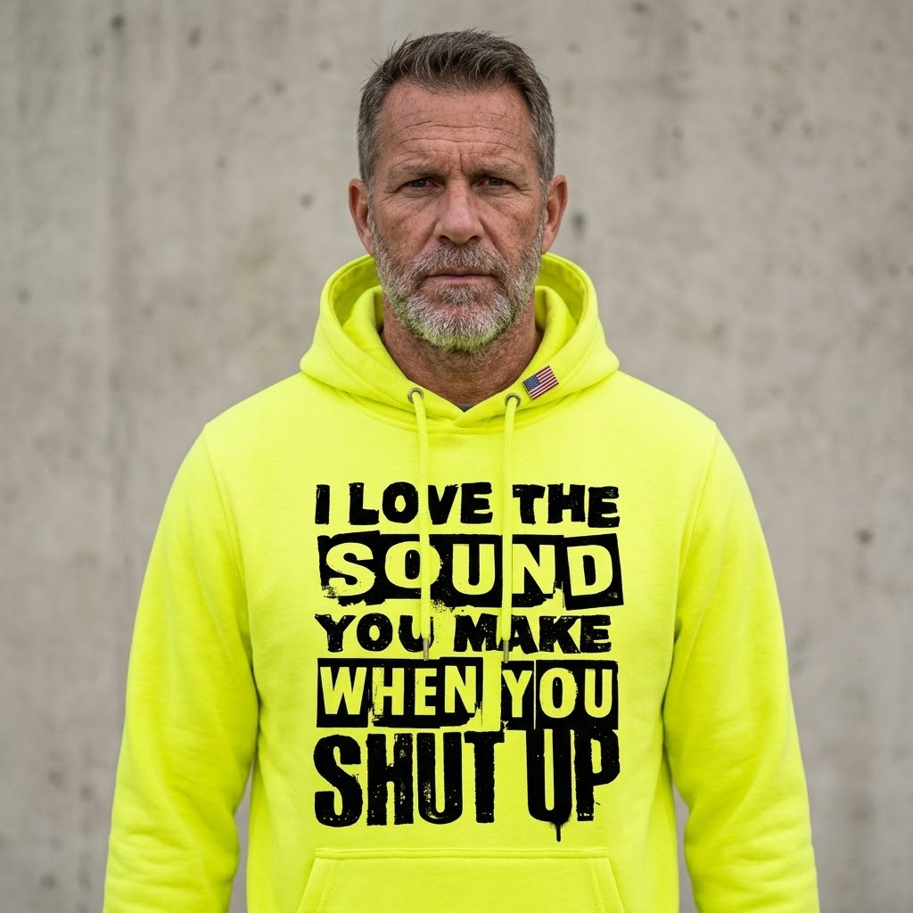 I Love The Sound distressed graphic unisex hoodie - view 6 - Reborn XII