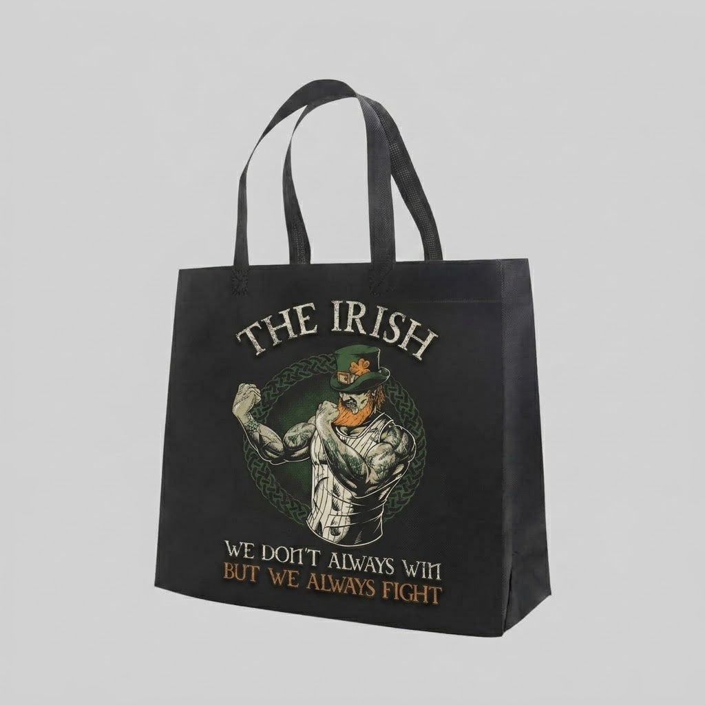 Fighting Irish - Tote Bag — reusable tote bag with Celtic and warrior graphic — Reborn XII
