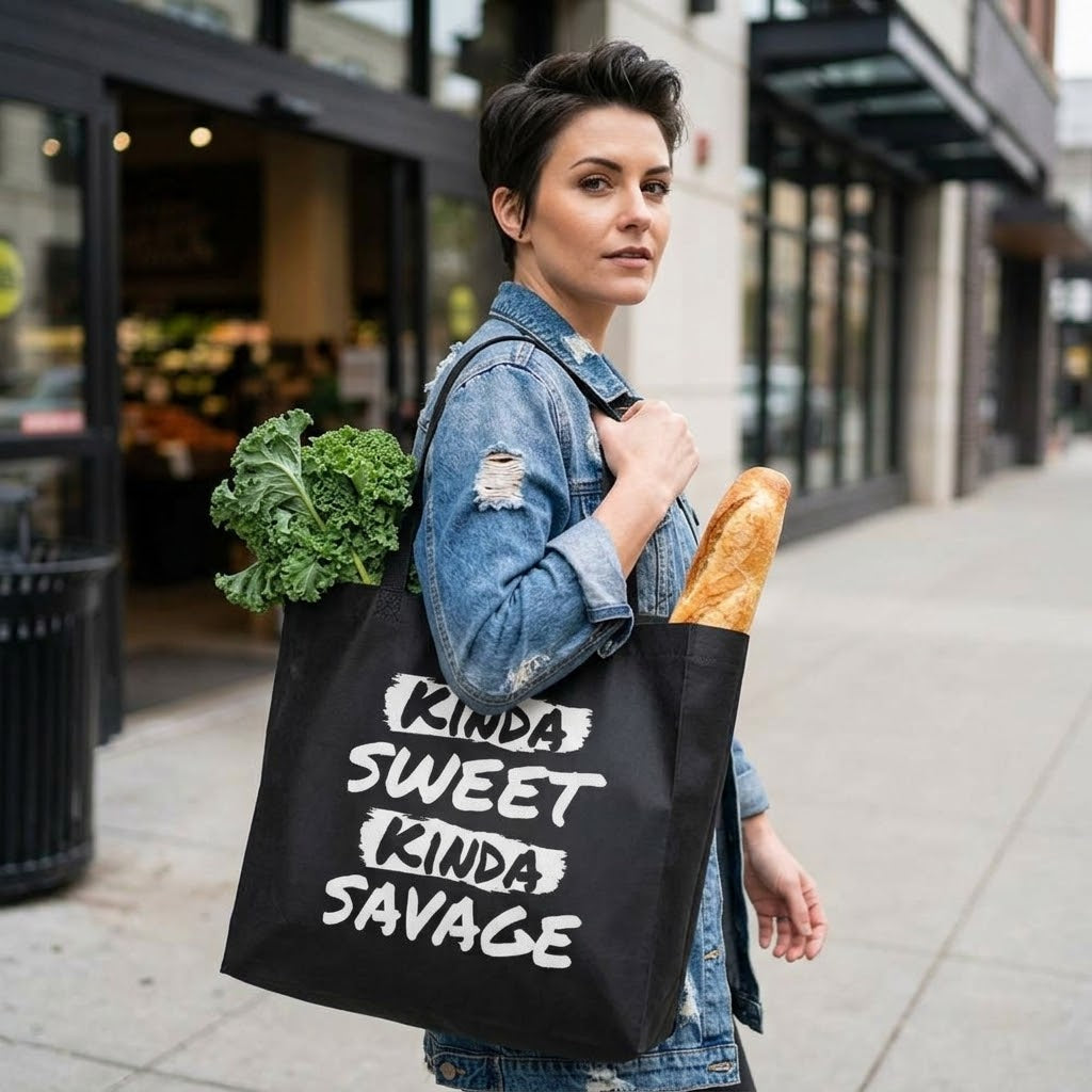 Kinda Sweet Kinda Savage - Tote Bag