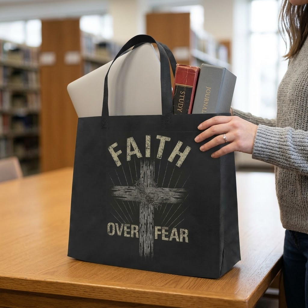 Faith Over Fear - Tote Bag