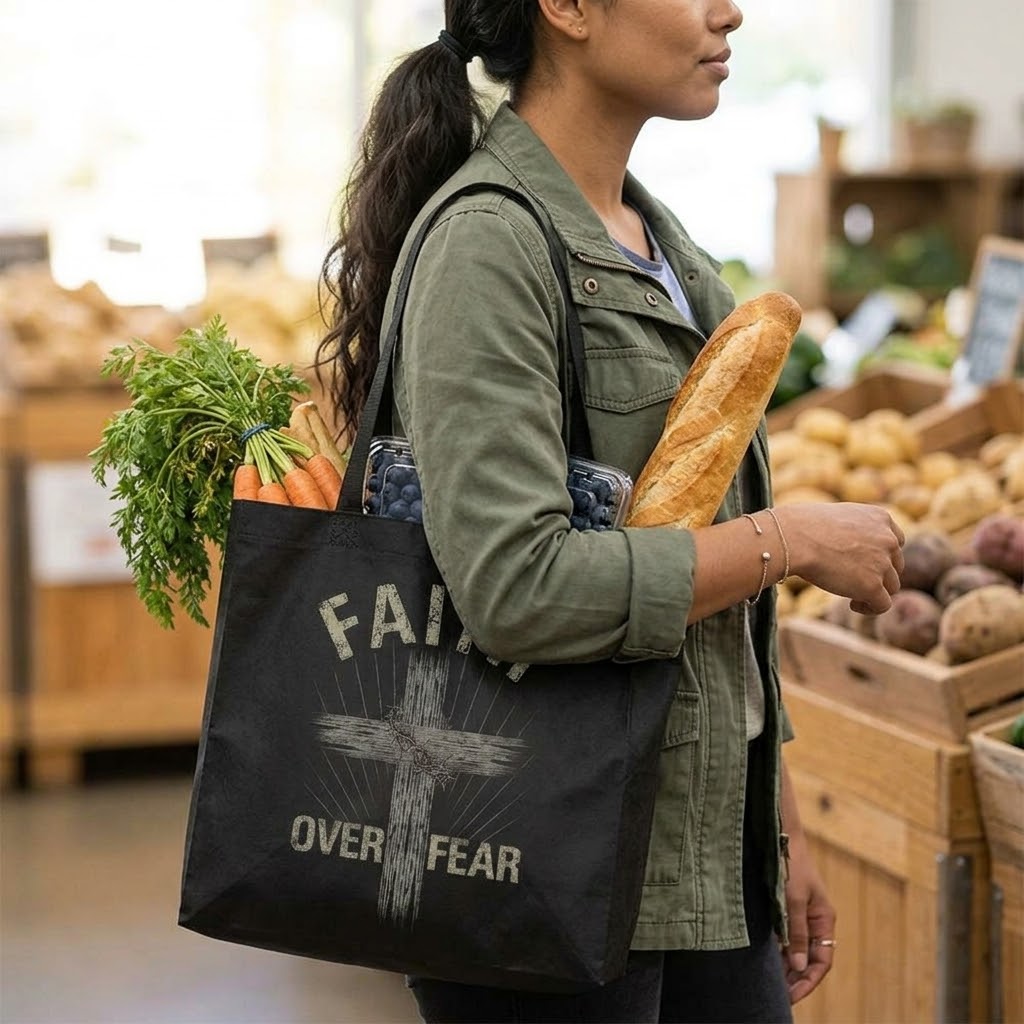 Faith Over Fear - Tote Bag
