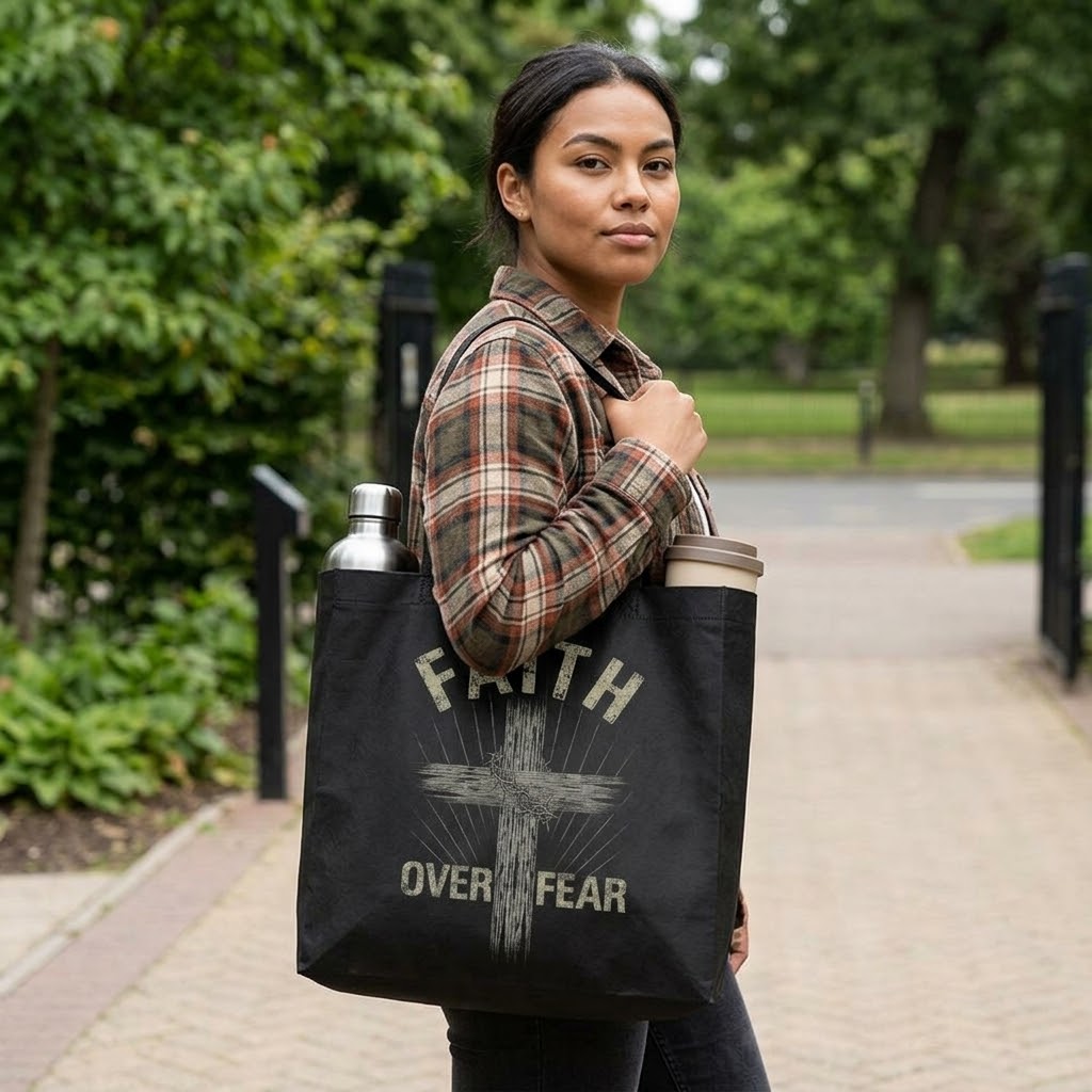 Faith Over Fear - Tote Bag