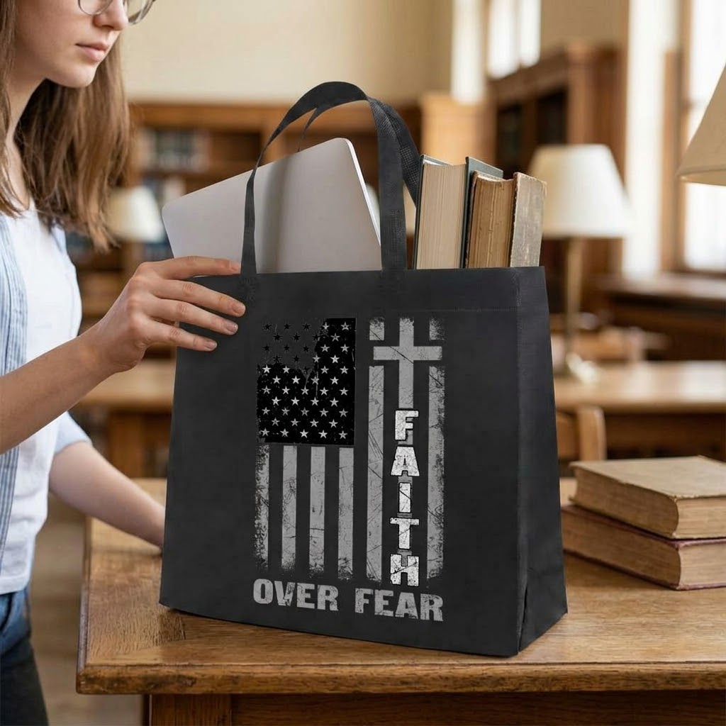 Cross Of Courage - Tote Bag