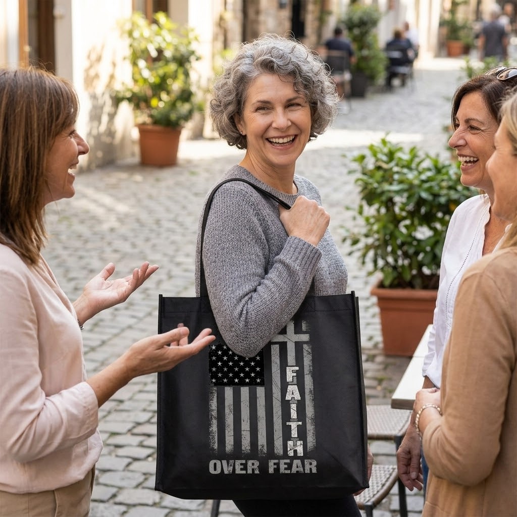Cross Of Courage - Tote Bag
