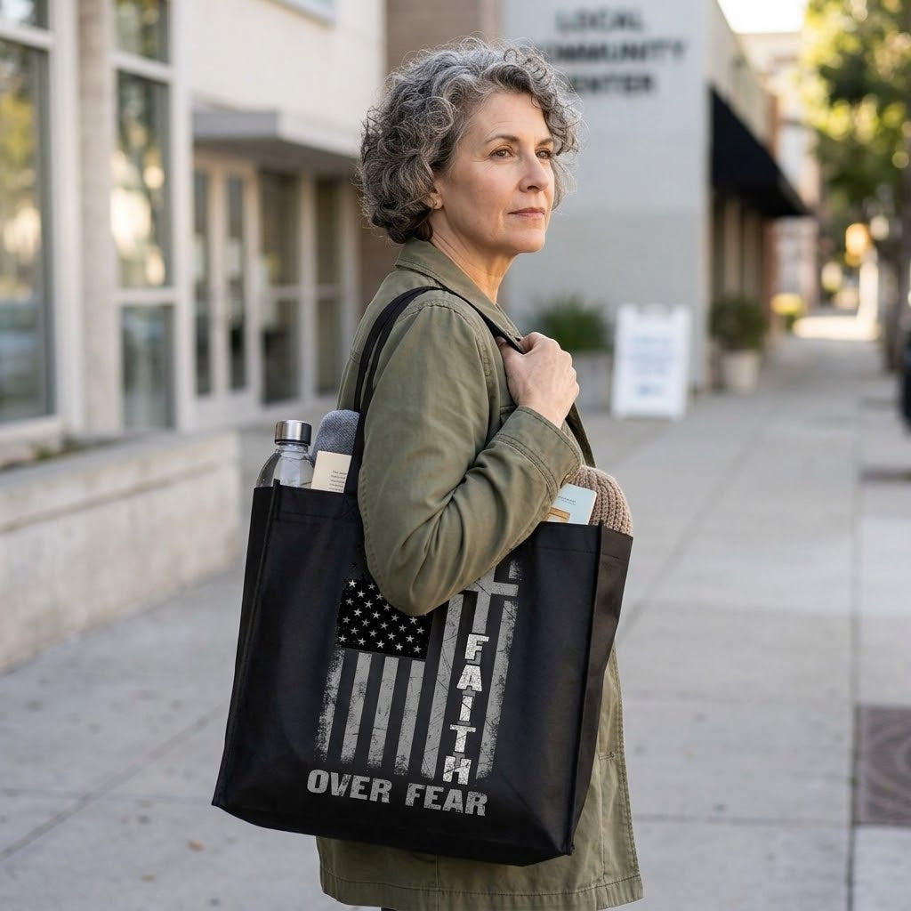 Cross Of Courage - Tote Bag