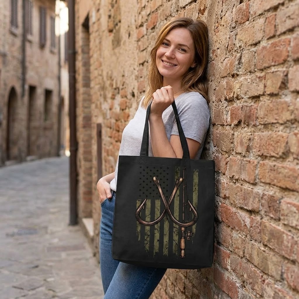 Patriotic Angler - Tote Bag