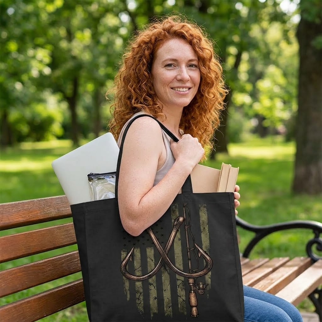 Patriotic Angler - Tote Bag