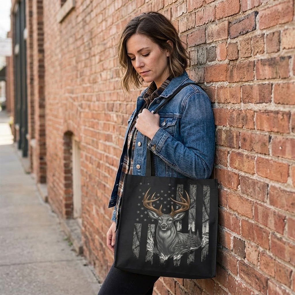 Patriotic Woodsman - Tote Bag