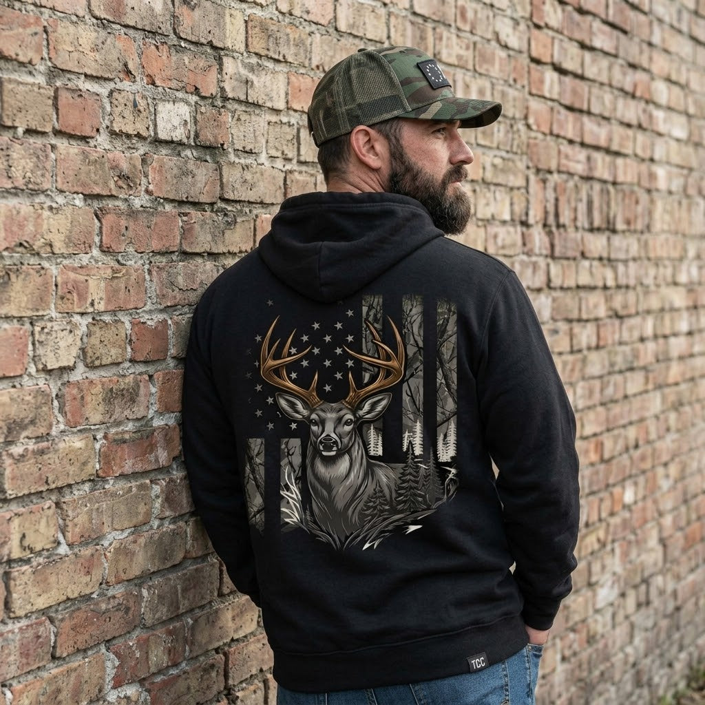 Patriotic Woodsman - Hoodie